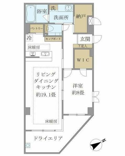 同じ建物の物件間取り写真 - ID:213102787085