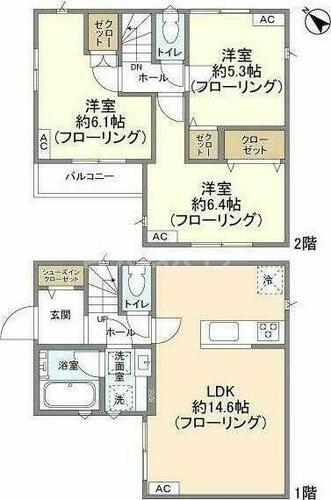 同じ建物の物件間取り写真 - ID:212038888555