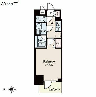 Ｓ－ＲＥＳＩＤＥＮＣＥ栄四丁目の間取り