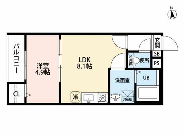 星空アパートメント 103｜愛知県名古屋市瑞穂区明前町(賃貸アパート1LDK・1階・32.40㎡)の写真 その2