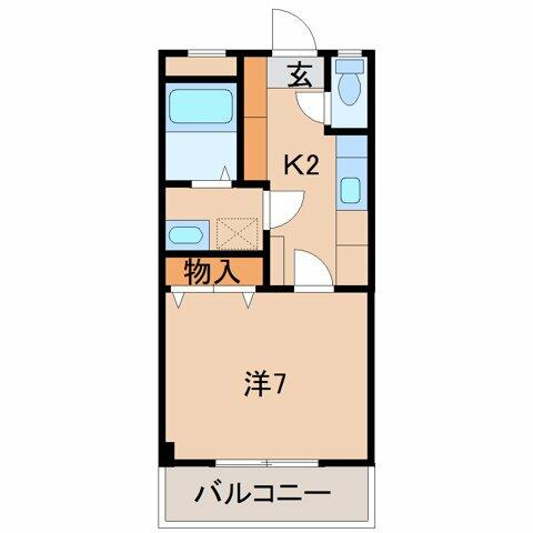 アベニュー屋形｜和歌山県和歌山市鷹匠町１丁目(賃貸マンション1K・3階・25.92㎡)の写真 その2