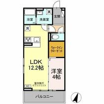 メゾンラフィーネ 203 ｜ 山梨県甲府市荒川２丁目（賃貸アパート1LDK・2階・41.95㎡） その2