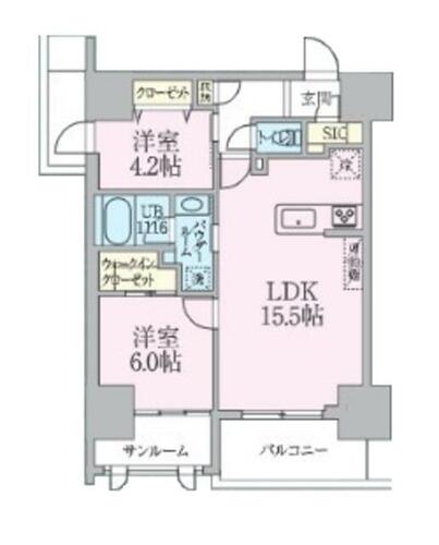 同じ建物の物件間取り写真 - ID:211046301052