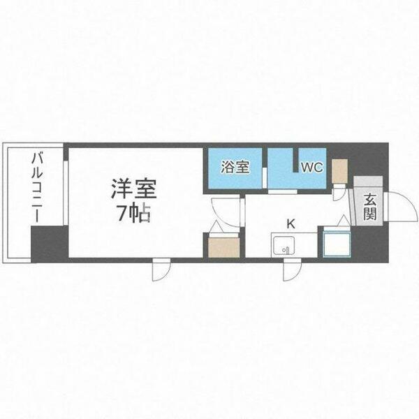 大阪ＷＥＳＴレジデンス｜大阪府大阪市西淀川区姫里３丁目(賃貸マンション1K・2階・24.24㎡)の写真 その2