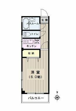 共立ビル 201｜東京都文京区本郷４丁目(賃貸マンション1K・2階・21.87㎡)の写真 その2