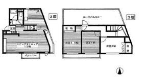 東京都渋谷区西原２丁目（賃貸マンション3LDK・2階・82.00㎡） その2