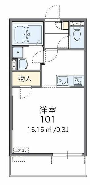 埼玉県東松山市美原町１丁目(賃貸アパート1R・3階・30.01㎡)の写真 その2