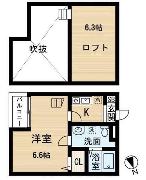 ビルーチェ並木Ｂ（ビルーチェナミキビー） 203｜愛知県名古屋市中村区並木２丁目(賃貸アパート1K・2階・21.34㎡)の写真 その2