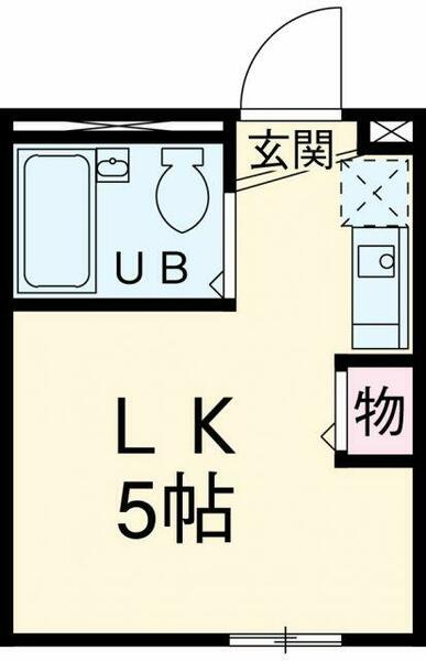 ライトマルシェ 107｜神奈川県横浜市鶴見区市場東中町(賃貸アパート1R・1階・11.17㎡)の写真 その2