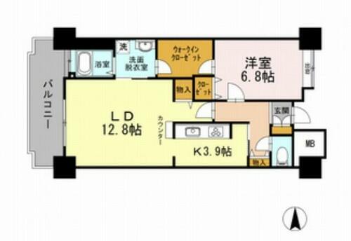 同じ建物の物件間取り写真 - ID:213102625711