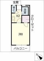 ランドマーク三ノ輪２  ｜ 愛知県豊橋市三ノ輪町字本興寺（賃貸アパート1K・2階・23.10㎡） その2