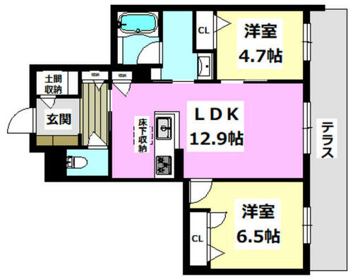 同じ建物の物件間取り写真 - ID:227080596695