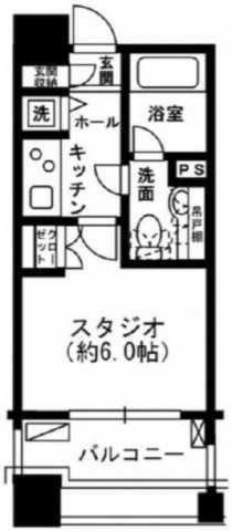 東京都新宿区市谷本村町(賃貸マンション1K・9階・21.42㎡)の写真 その2