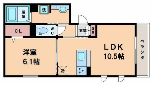 クラッセ長居の間取り