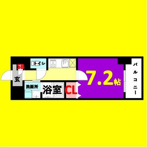 ボーデュキャナル幅下｜愛知県名古屋市西区幅下１丁目(賃貸マンション1K・9階・28.04㎡)の写真 その2