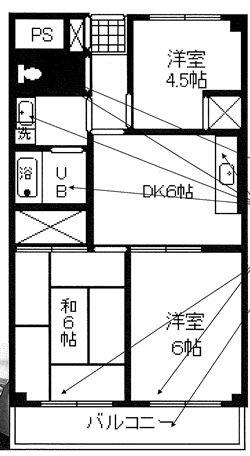 東京都江戸川区東葛西５丁目(賃貸マンション3DK・7階・49.50㎡)の写真 その2