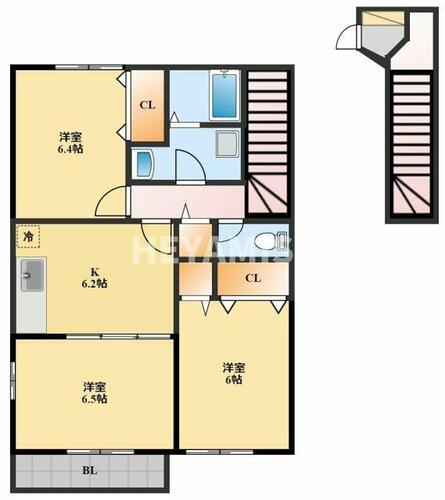 同じ建物の物件間取り写真 - ID:242001434549