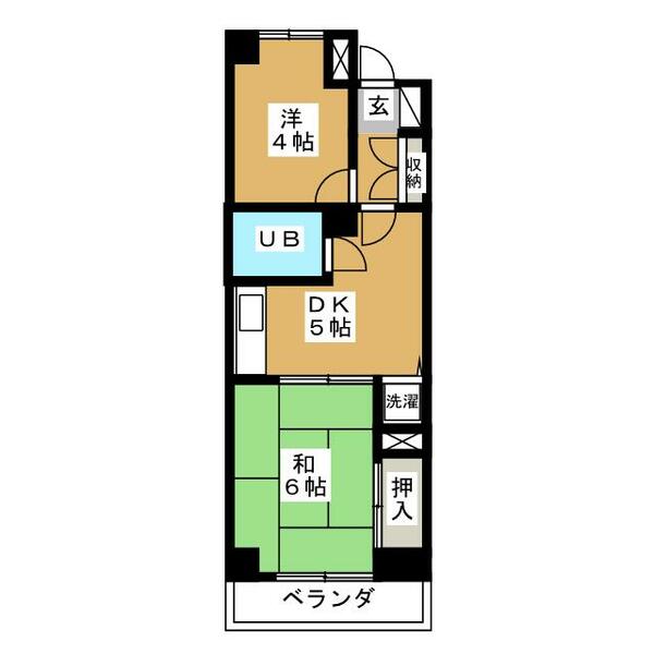 東京都武蔵野市中町１丁目(賃貸マンション2DK・3階・35.64㎡)の写真 その2