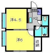 シャルルカツマタＢ棟 101｜神奈川県横浜市南区別所２丁目(賃貸アパート2DK・1階・26.73㎡)の写真 その2