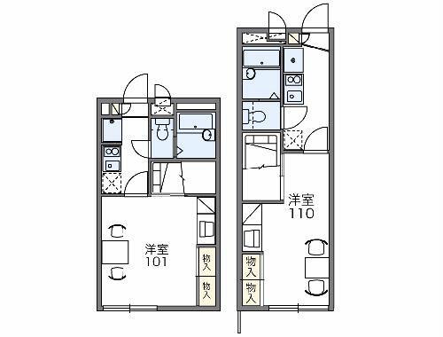 レオパレスピソ 210｜愛知県岡崎市大和町字塗御堂(賃貸アパート1K・2階・22.35㎡)の写真 その2