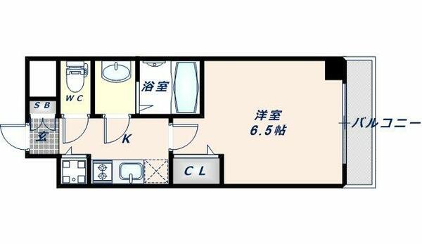 アドバンス大阪バレンシア 1502｜大阪府大阪市東成区大今里３丁目(賃貸マンション1K・15階・22.33㎡)の写真 その2