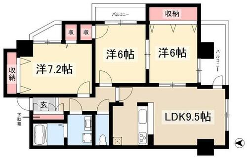 同じ建物の物件間取り写真 - ID:223030846339