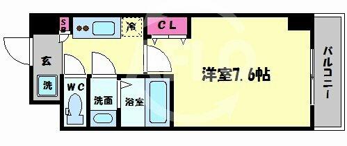 スプランディッドキャトル｜大阪府大阪市西区九条南４丁目(賃貸マンション1K・9階・23.49㎡)の写真 その2