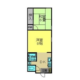 ハイツピースフル 103｜千葉県佐倉市西志津２丁目(賃貸アパート2DK・1階・36.00㎡)の写真 その2