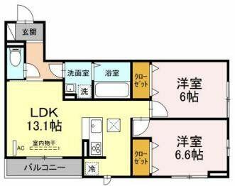 同じ建物の物件間取り写真 - ID:214051442242