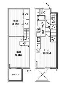 オルタナ早稲田（ＡＬＴＥＲＮＡ早稲田） 101｜東京都新宿区早稲田南町(賃貸マンション2LDK・1階・60.62㎡)の写真 その2