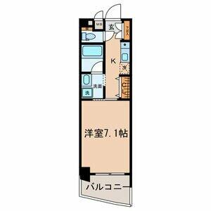 愛知県名古屋市北区楠１丁目(賃貸マンション1K・5階・24.94㎡)の写真 その2