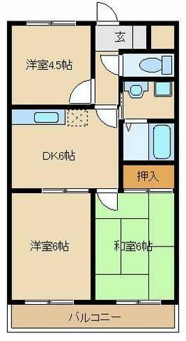 東京都東久留米市柳窪２丁目(賃貸アパート3DK・1階・52.00㎡)の写真 その2