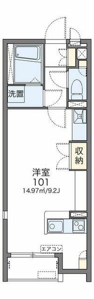 レオネクストハーモニー　５３７４９　 103｜神奈川県高座郡寒川町一之宮２丁目(賃貸アパート1R・1階・26.50㎡)の写真 その2