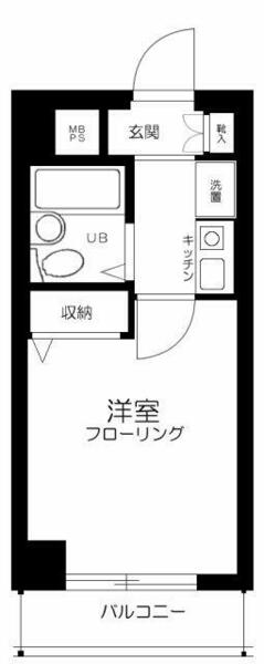 ベルエール代田｜東京都世田谷区羽根木１丁目(賃貸マンション1K・6階・17.36㎡)の写真 その2