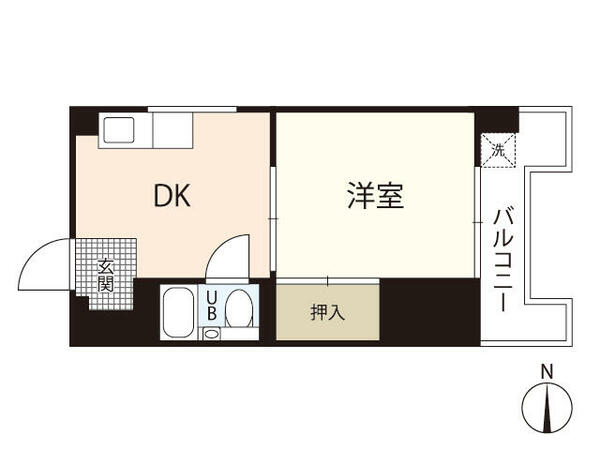 ベルクール富士見町｜広島県広島市中区富士見町(賃貸マンション1DK・7階・21.00㎡)の写真 その2