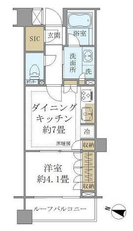 ブリリア神楽坂ｉｄ（Ｂｒｉｌｌｉａ神楽坂ｉｄ） 702｜東京都新宿区白銀町(賃貸マンション1DK・7階・32.49㎡)の写真 その2