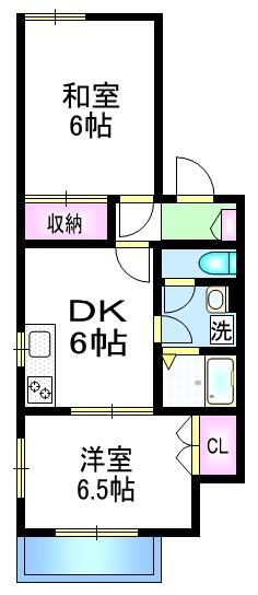 東京都板橋区前野町６丁目(賃貸マンション2DK・1階・45.79㎡)の写真 その2