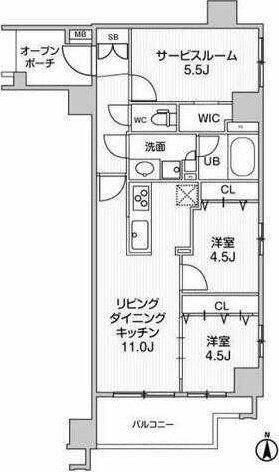東京都国立市東１丁目(賃貸マンション3SLDK・7階・55.50㎡)の写真 その2