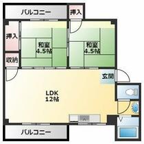 大阪府八尾市小阪合町４丁目（賃貸マンション2LDK・1階・58.57㎡） その1