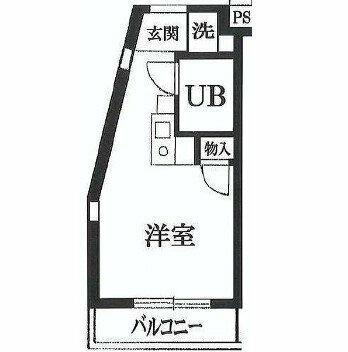 東京都大田区北千束２丁目(賃貸マンション1R・4階・16.16㎡)の写真 その2