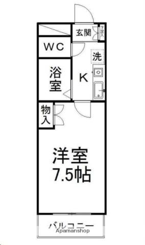 宮城県仙台市若林区河原町２丁目(賃貸マンション1K・1階・20.30㎡)の写真 その2