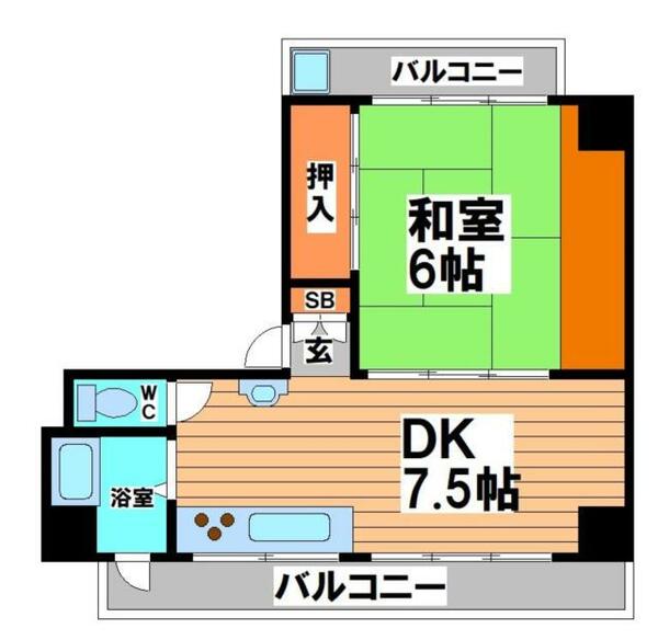 東京都渋谷区本町４丁目(賃貸マンション1DK・4階・28.63㎡)の写真 その2