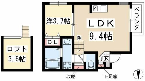 同じ建物の物件間取り写真 - ID:223032335353