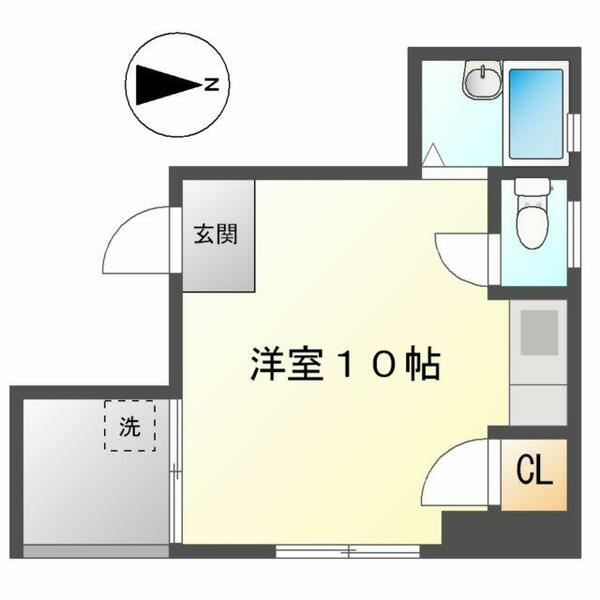 マンション沖 202｜愛知県名古屋市西区那古野１丁目(賃貸マンション1R・2階・22.70㎡)の写真 その2