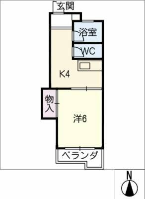 マンション植田の間取り