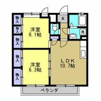 アムール上野台Ⅱ 201 ｜ 愛知県東海市富木島町新藤塚（賃貸アパート2LDK・2階・56.20㎡） その2