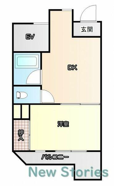 ロイヤルクレイン佐古 702｜徳島県徳島市佐古三番町(賃貸マンション1LDK・7階・27.97㎡)の写真 その2