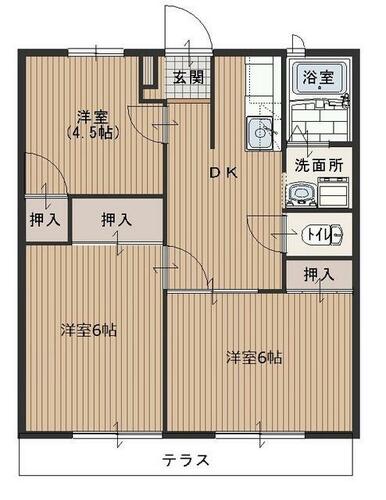 同じ建物の物件間取り写真 - ID:211046395804