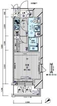 メインステージ亀戸 0103 ｜ 東京都江東区亀戸８丁目（賃貸マンション1K・1階・23.15㎡） その2