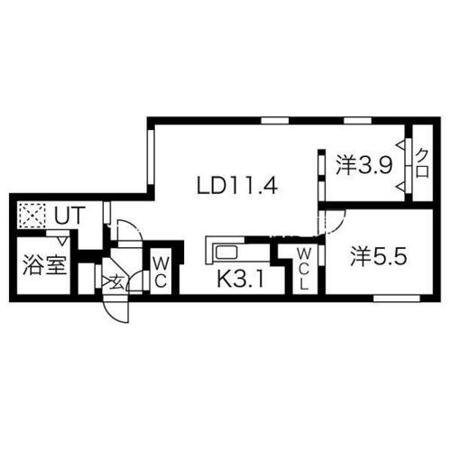 同じ建物の物件間取り写真 - ID:201022748429